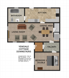 Yewdale Cottage downstairs floorplan